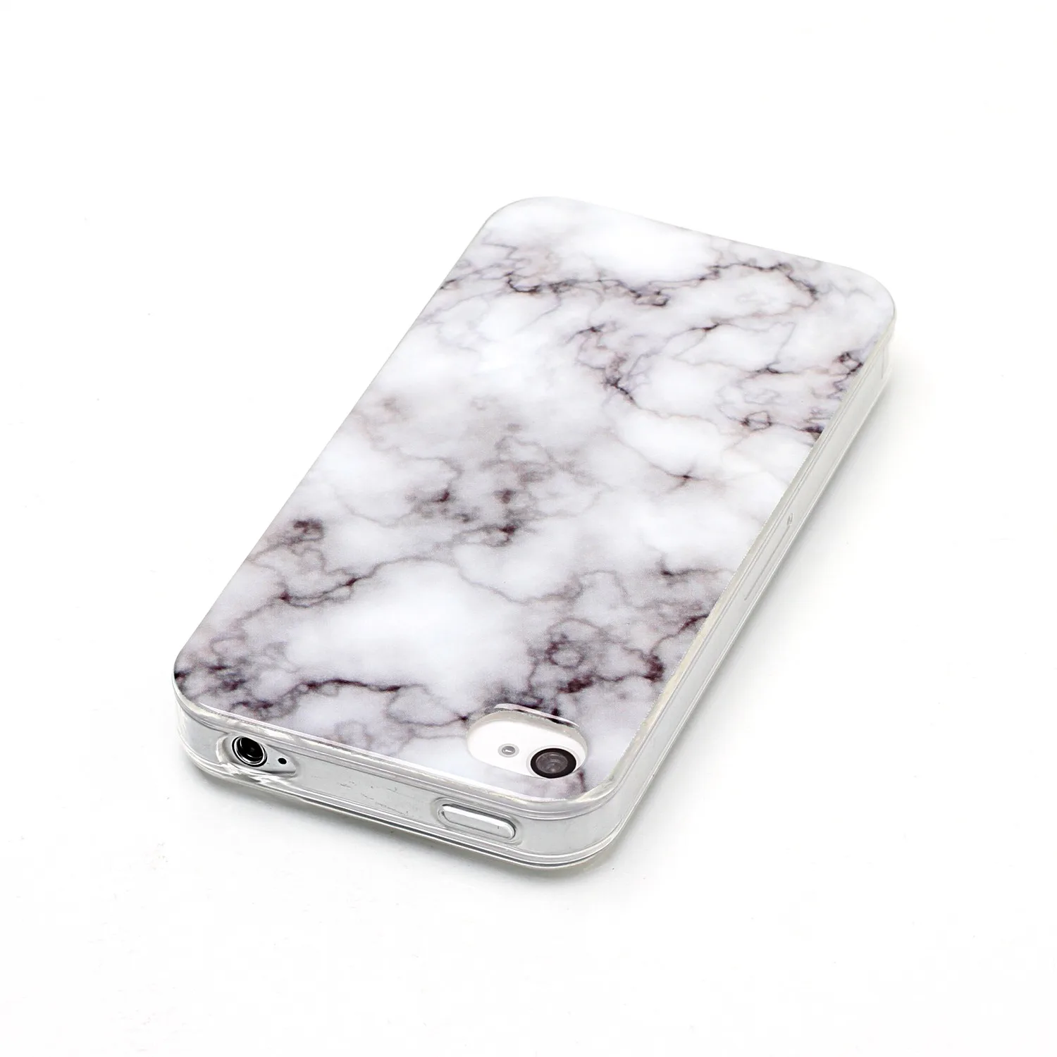 For Coque iPhone 4 4s Apple Case etui i Phone TPU Silicone Marble Black Back Cover iPhone4 iPhone4s Capas |