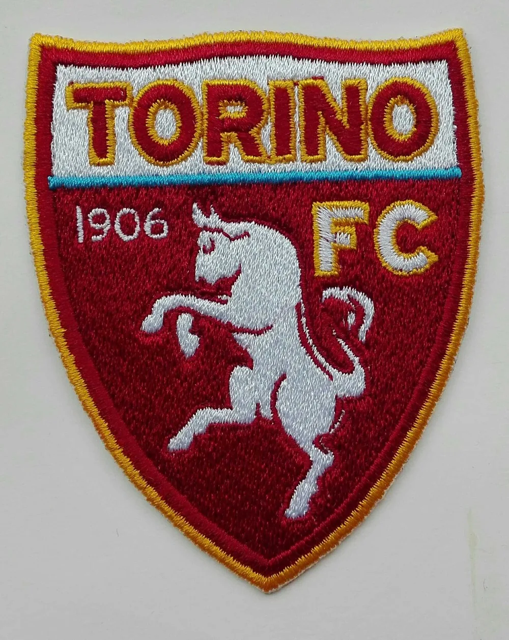 2 шт./лот Футбольная форма команда логотип Torino термоклейкая нашивка Aufnaeher