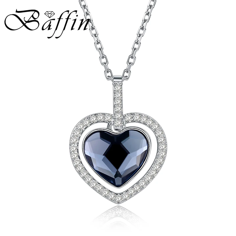 BAFFIN шикарное ожерелье с кристаллами в виде сердца от SWAROVSKI роскошное ювелирное