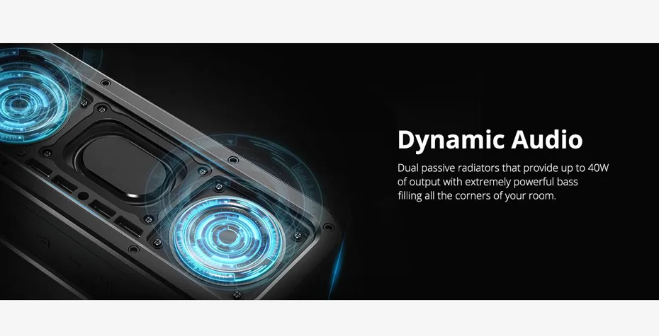 Tronsmart Force Bluetooth 5,0 динамик IPX7 водонепроницаемый 40 Вт Музыка объемный открытый портативный динамик 15 ч воспроизведение сабвуфер NFC