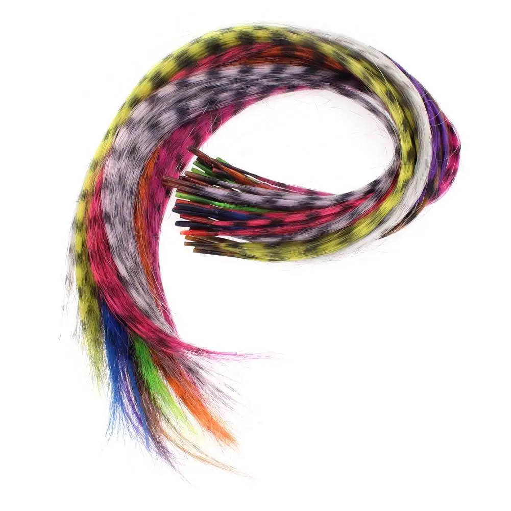 

50pcs/lot Multicolour Feathers for Hair extensions Party Accessories DIY Craft Decoration 15-16 Inch Synthetic Feather Random