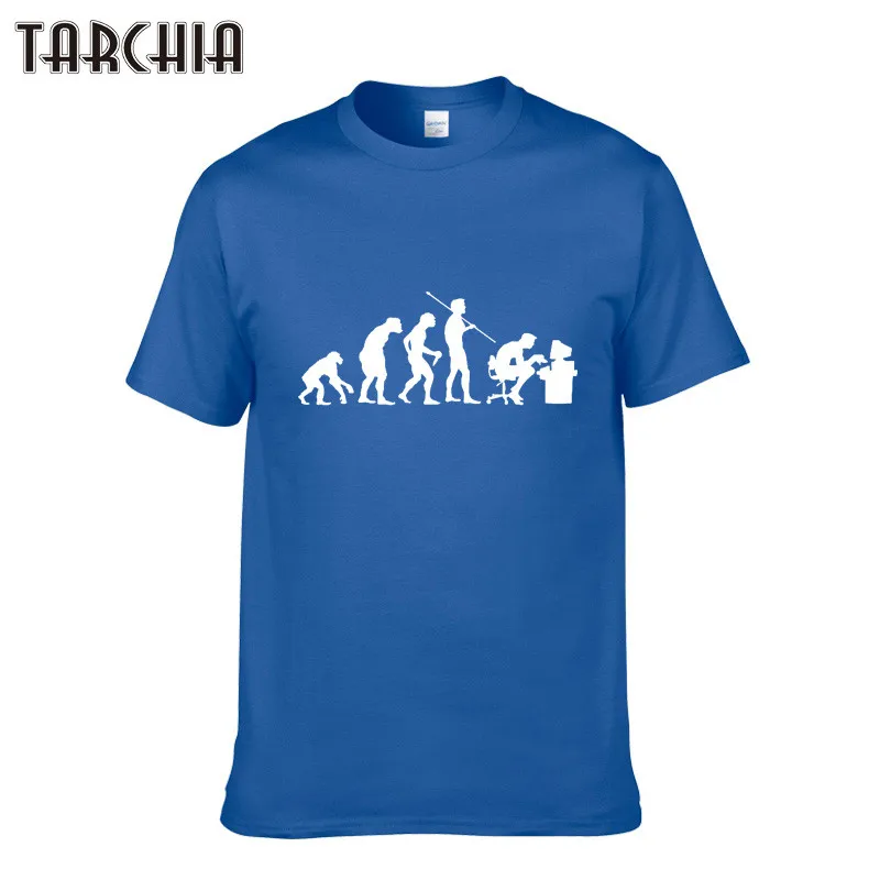 TARCHIA модная летняя футболка для мужчин удобная хлопковая Футболка с круглым