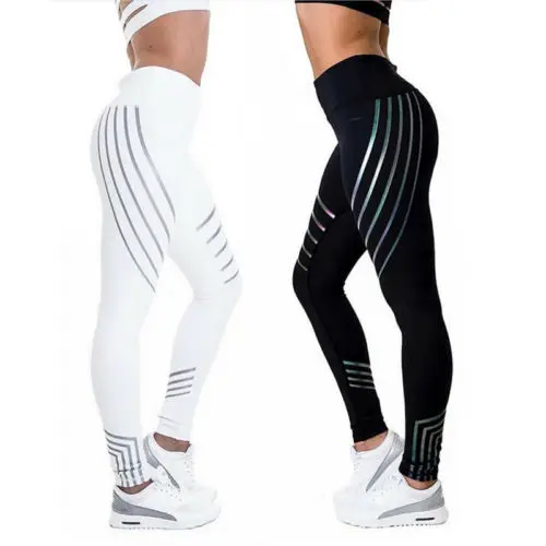 Женские спортивные Леггинсы для занятий йогой и фитнесом штаны спортивный