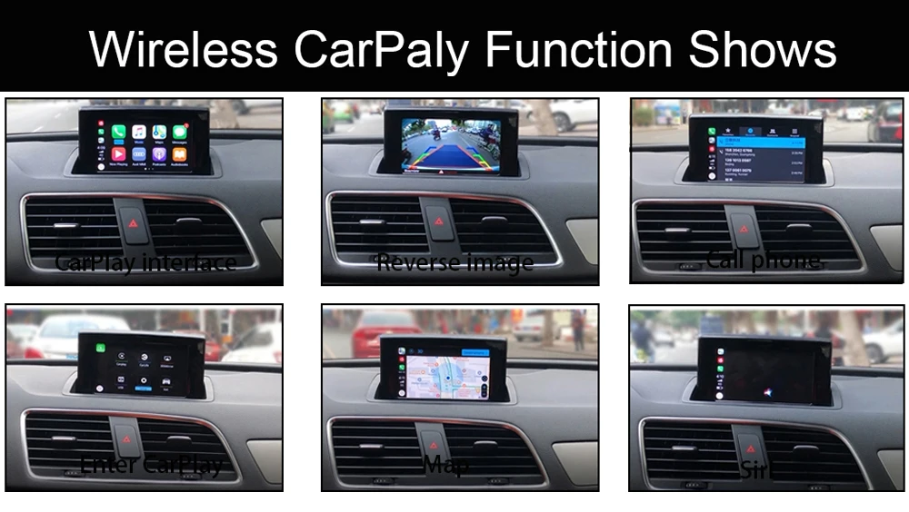 Sinairyu беспроводное решение Apple Carplay для Audi Q3 с камерой заднего хода/Регулировка эквалайзера для Audi CarPlay