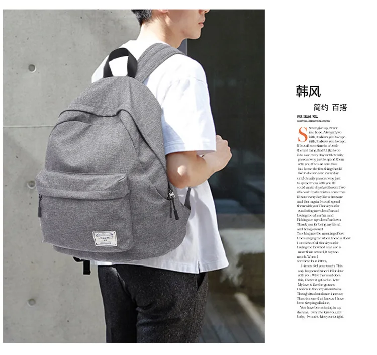 Повседневный Рюкзак для ноутбука 14 дюймов модный дорожный рюкзак мужчин и женщин