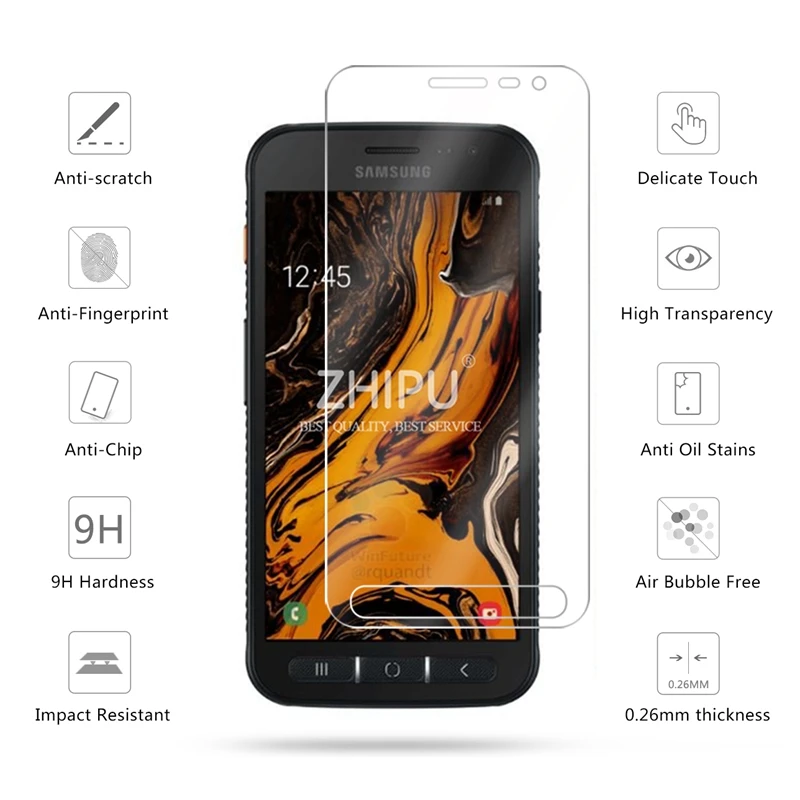 Закаленное стекло для Samsung Galaxy Xcover 4S защита экрана 2.5D 9H закаленное защитная