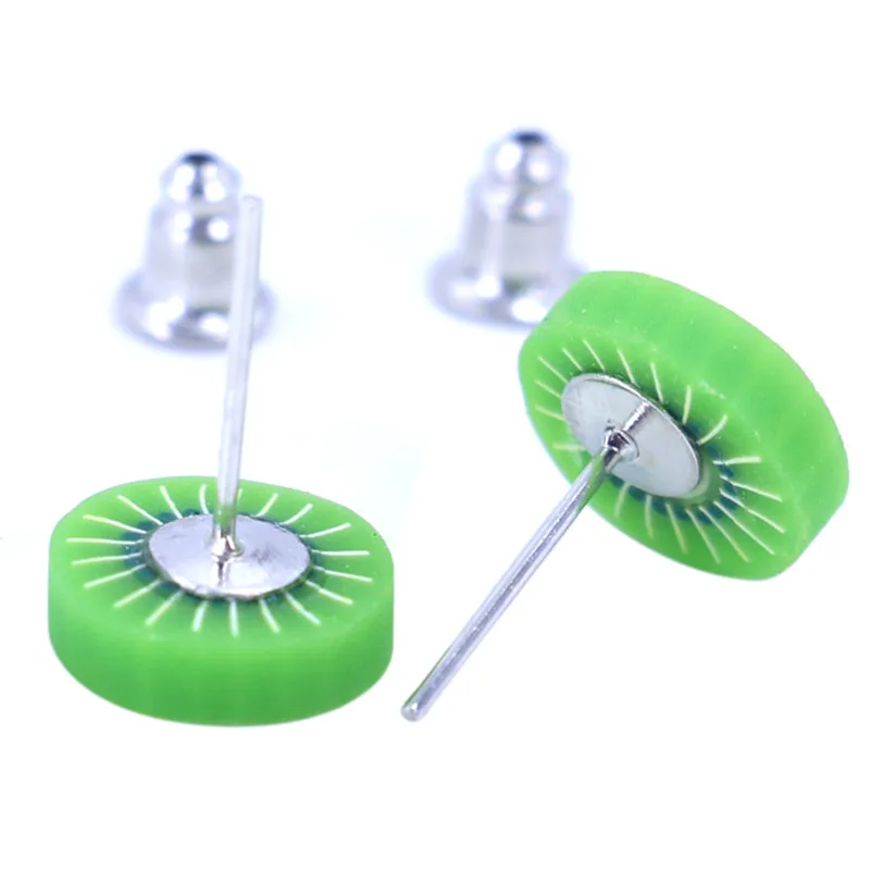 12 пар смешанных стилей ручной работы детские подарки на день рождения Fimo фрукты из полимерной глины серьги