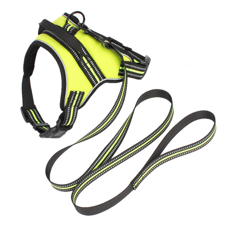 Reflective Sport Cat Dog Harness Vest Brand Outdoor Adventure Oxford Cloth Pet Vests With Handle Leash | Дом и сад