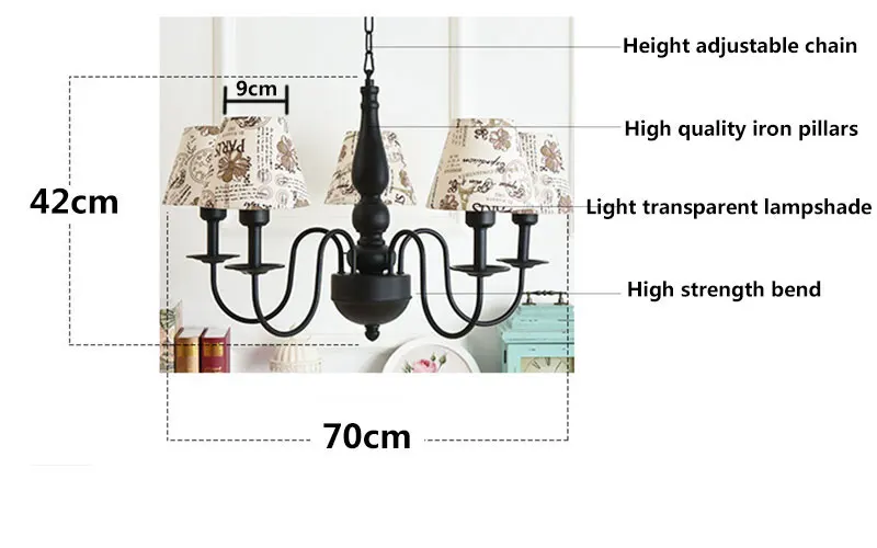 Лампа потолок для детской комнаты кухни 110 В 220 e27|chandeliers ceiling|base lustrelustres de teto |