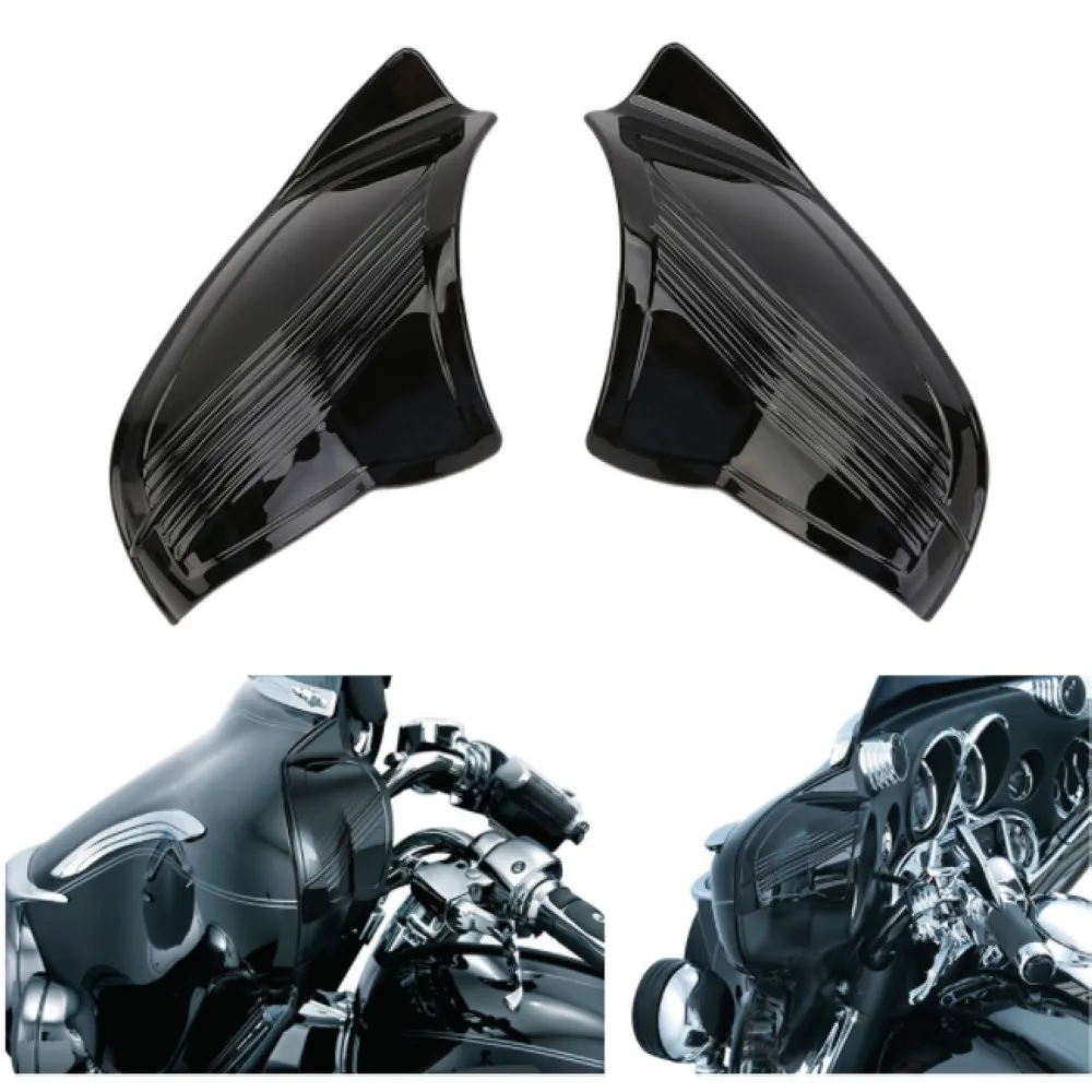 Внутренняя обтекатель для мотоцикла черного цвета с крыльями летучая мышь Harley