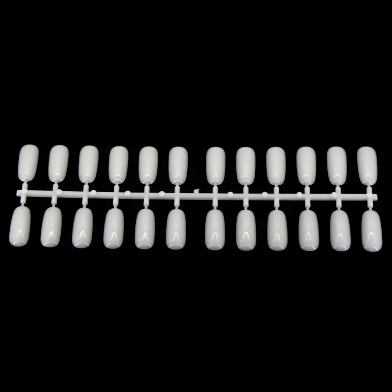 5pcs/Lot Natural Color Nail Tips Flat Back For Polish Gel Display Chart Book Art Salon Accessory |