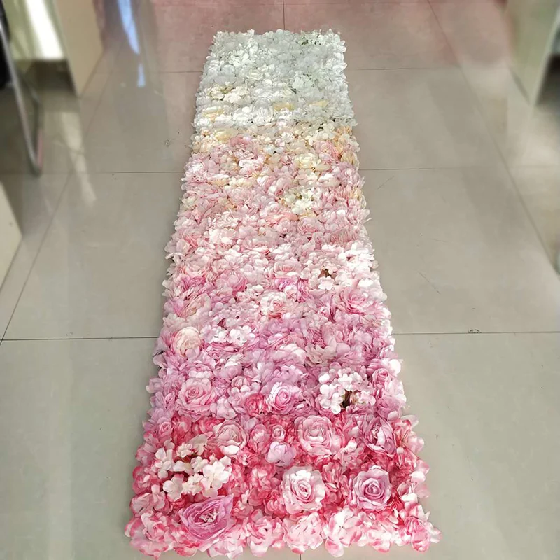 40X60cm 3D свадебные цветы стена постепенная смена искусственная Гортензия пион роза
