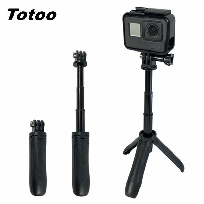 Карманная мини палка для селфи + выдвижная ручка Штатив Устойчивый GoPro Hero 9 8 7 6 5 Max