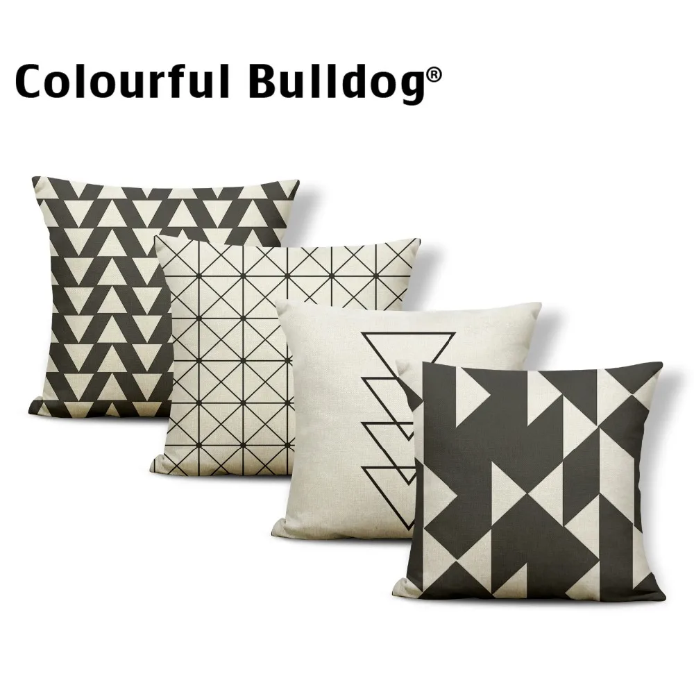 

Geometry Nordic Style Cushions Arrow Cover Pillows Graffiti Party Holiday Gift Diamond Pillow With Cover Line Large Linen Check
