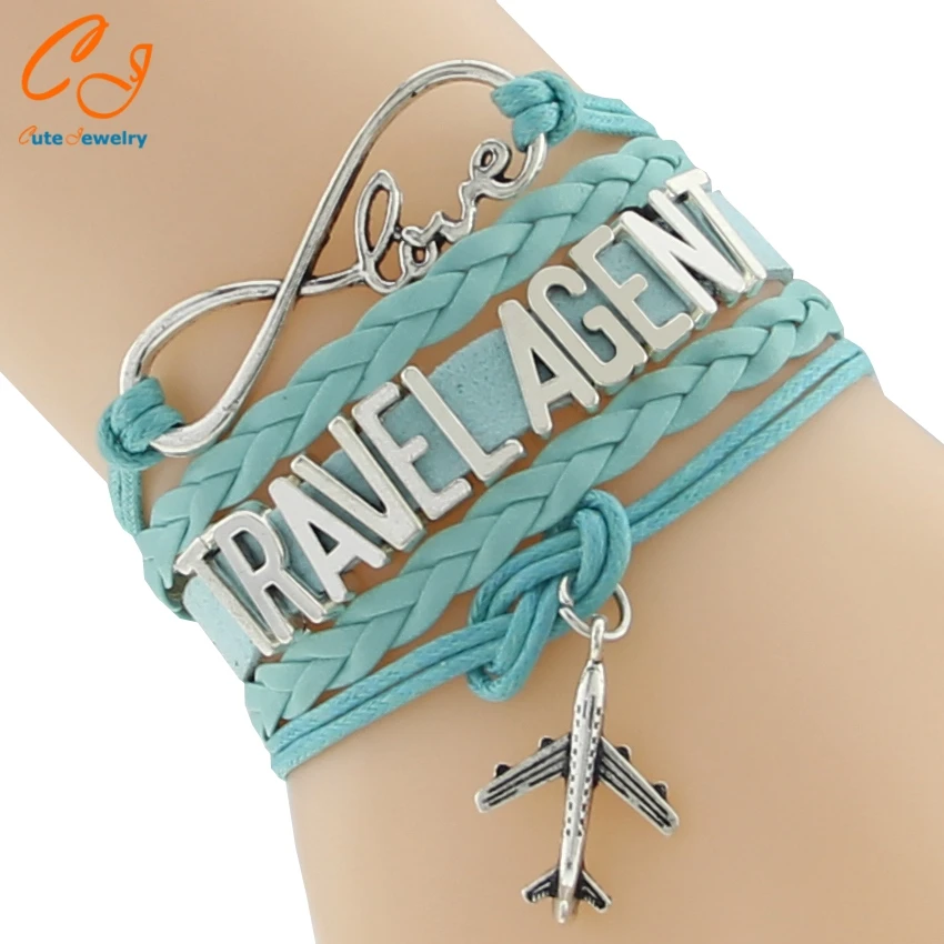 2016 новая мода Бесконечность Любовь Путешествия браслеты браслет ручной работы