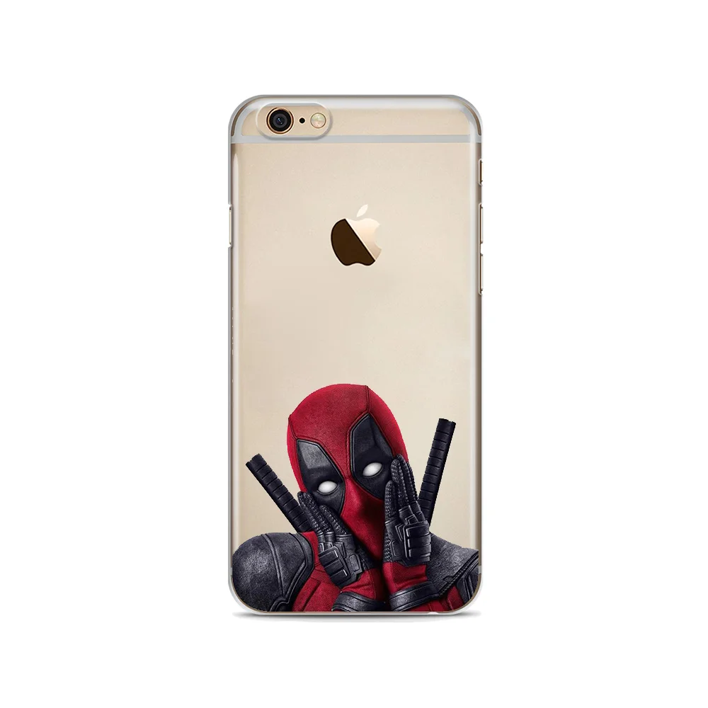 Super Cool Marvel Deadpool Soft silicone Phone Case Cover For iphone X XSMax XR 8 8Plus 7 7Plus 6 6S 6Plus 5 5S SE |