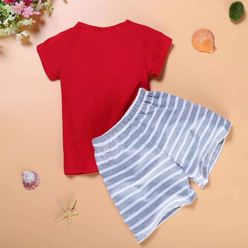 2017 kids clothes boys sets summer children clothing baby star t shirt +shorts set |