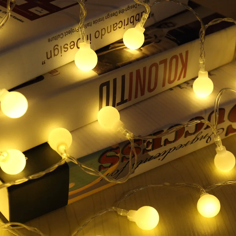 Гирлянда с хрустальными шариками 220 В 10 м 100 светодиодов|10m led|100 ledstring ball |