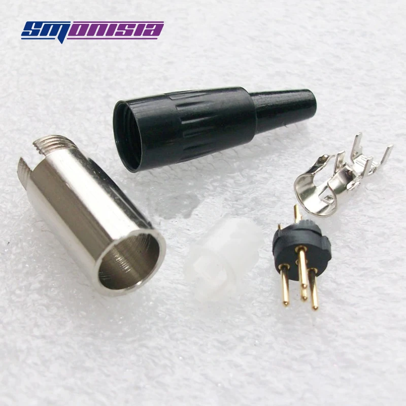 Малый XLR male Jack разъем 4 Булавки|pin pin|pin connector malepin xlr |
