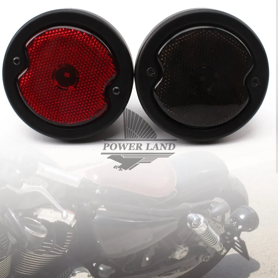 

For Harley Bobber Chopper Street Bob GN Yamaha Suzuki Motorcycle High Power Black Metal Retro Red/Black Len LED Brake Tail Light