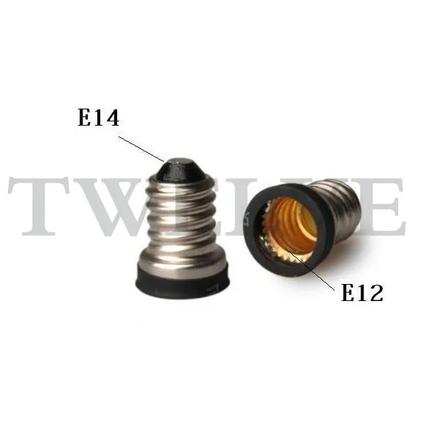 10 pieces. Black E14 to E12 Lamp Converter LED Holder Nest Adapter Changer High Quality E14-E12 | Лампы и освещение