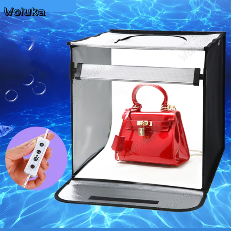 60 см складной простой в установке светодиодный фотобокс регулируемый цветной