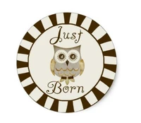 1 5inch autumn owl just born sticker