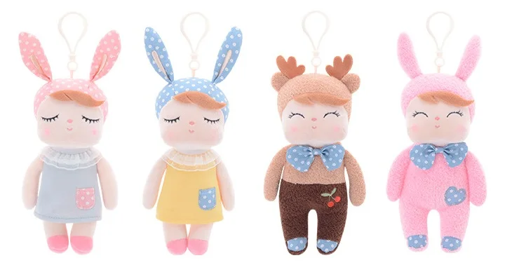 

24cm mini Gifts high quality Sweet Cute Angela rabbit doll Metoo baby plush doll for kids panda butterfly bee poupee dddingdolls