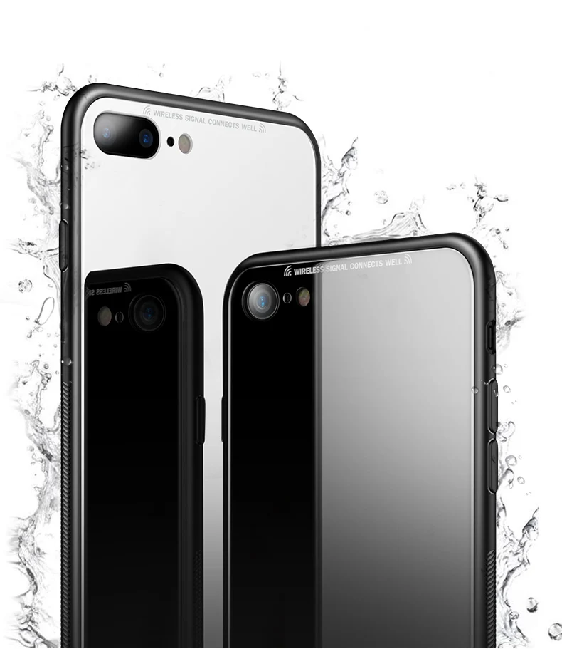 Msvii закаленное Стекло Телефон чехол для iphone 7 plus 0 2 мм защитный X 8 6 S плюс мягкая TPU