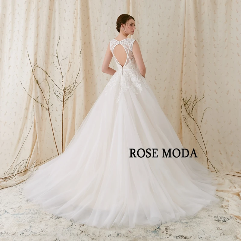 Розовое Moda кружевное свадебное платье с v-образным вырезом и рукавами из тюля свадебное платье с открытой спиной реальные фотографии