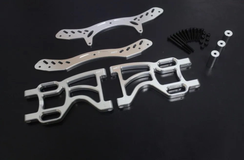

baja 5b Rear double shock bracket set sliver color 66073