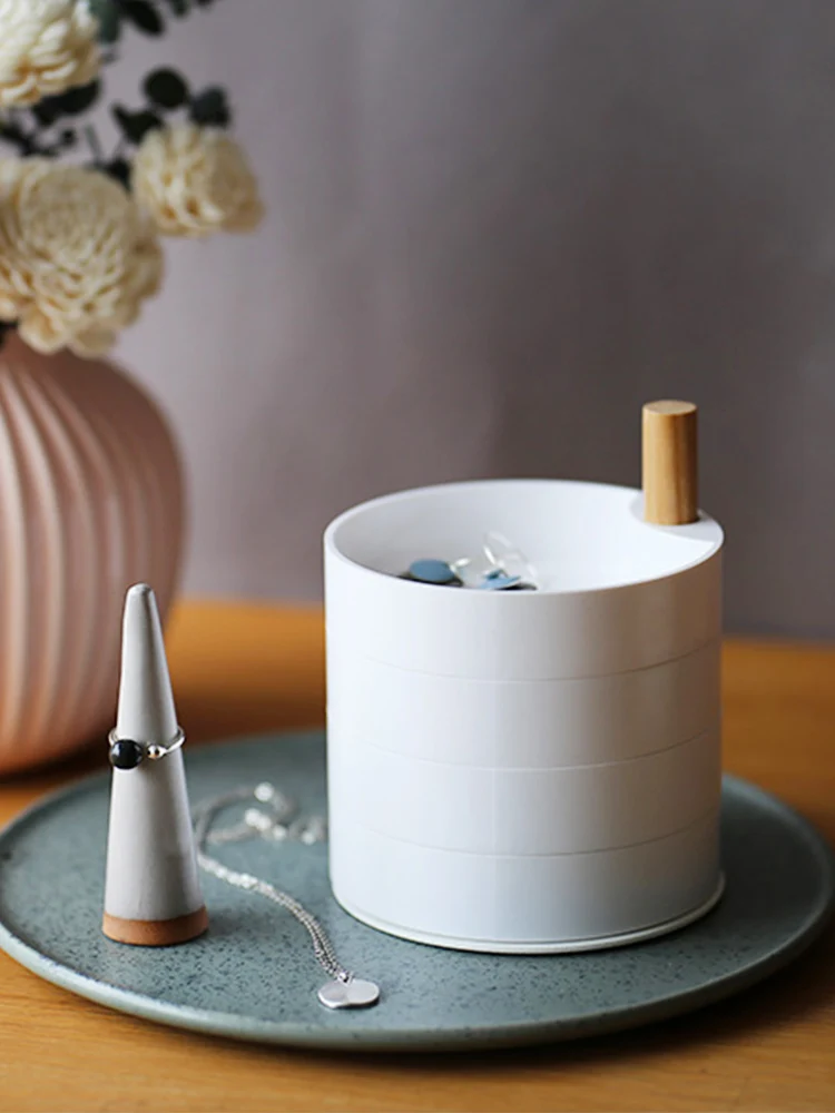Креативная вращающаяся шкатулка для ювелирных изделий в скандинавском стиле