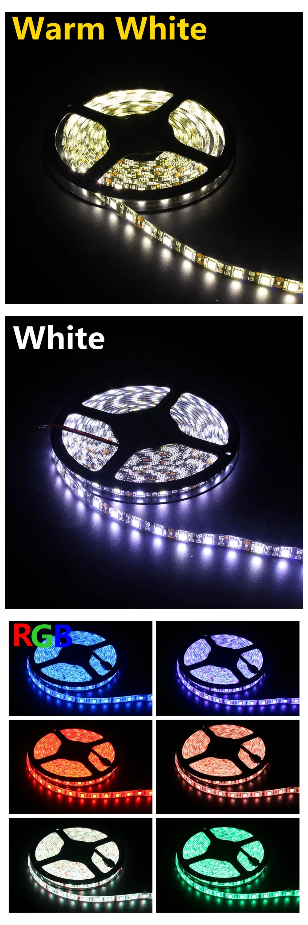 DC12V Светодиодная лента 5050SMD 60 Светодиодный s/M черная печатная плата гибкий светодиодный светильник водонепроницаемый RGB 5050 светодиодный лента для ТВ декорации фона