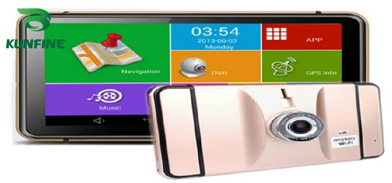 7 дюймов Android Автомобильный видеорегистратор GPS навигация Радио 8 ГБ 512 М грузовик