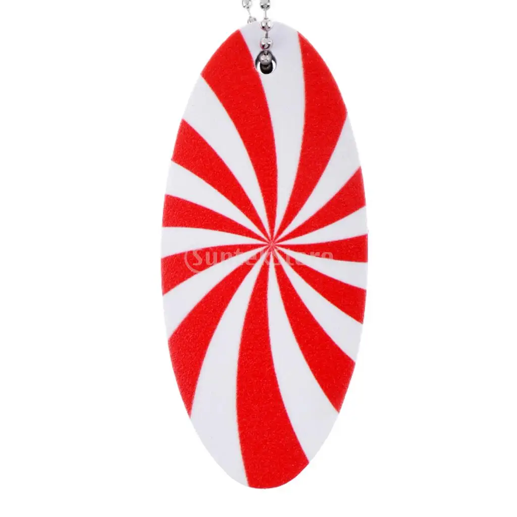 Lightweight EVA Floating Marine Kayak Boat Yacht Sailing Key Ring Chain Buoyant Float - Red and White Surfboard Shape | Спорт и