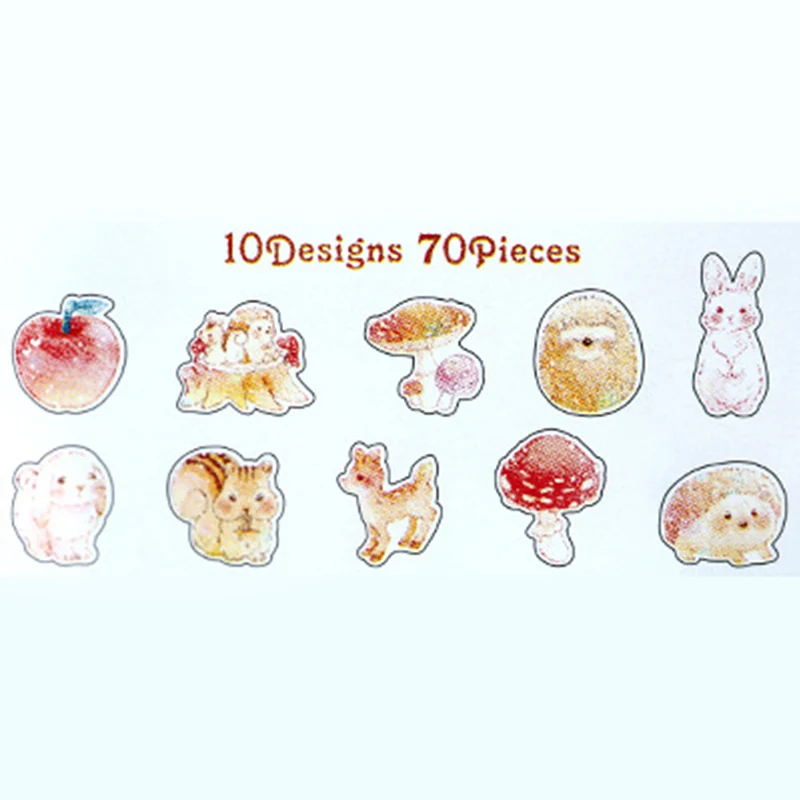 4 Звезда Лидер продаж Популярные Kawaii сердце 70 шт./лот романтическое украшение для альбома ремесла и скрапбукинга бумага милый DIY стикер - Цвет: 4