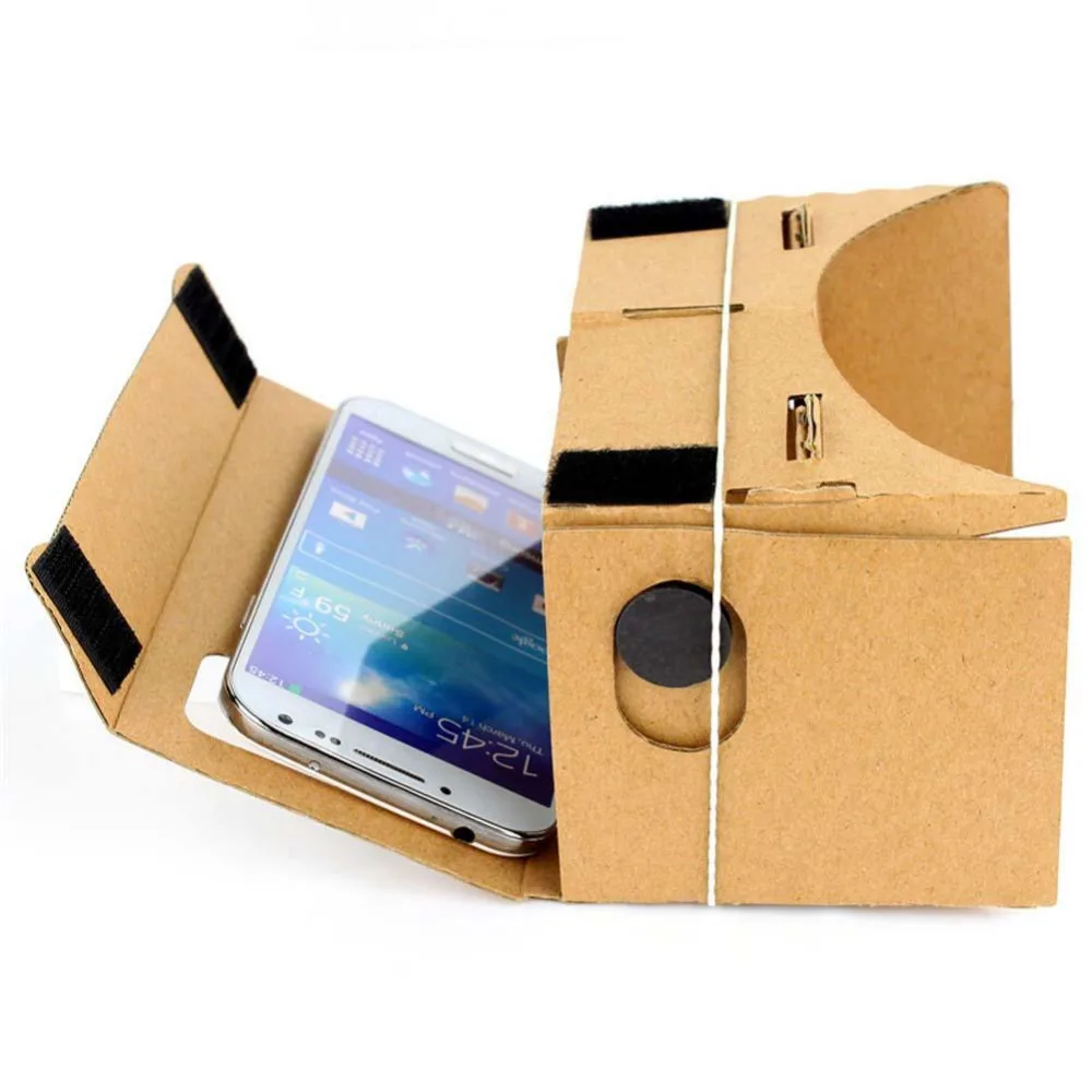 1000 шт. Высокое качество DIY Google Cardboard Виртуальная реальность VR  мобильный телефон 3D очки для просмотра для экрана 5,5 дюйма Google 3D очки  | AliExpress
