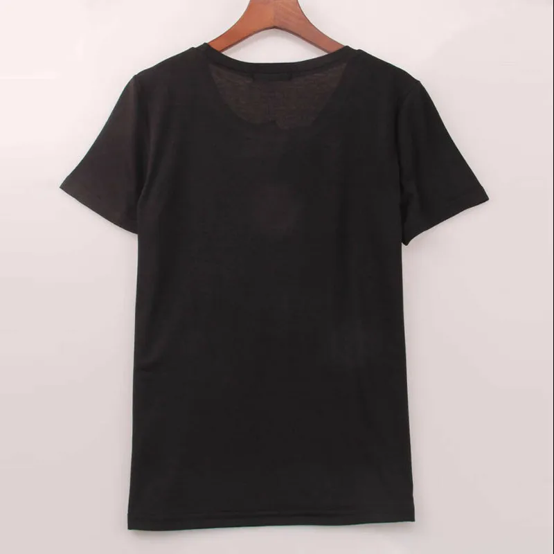 Женская футболка с буквенным принтом повседневная Однотонная на лето 2019 | одежда
