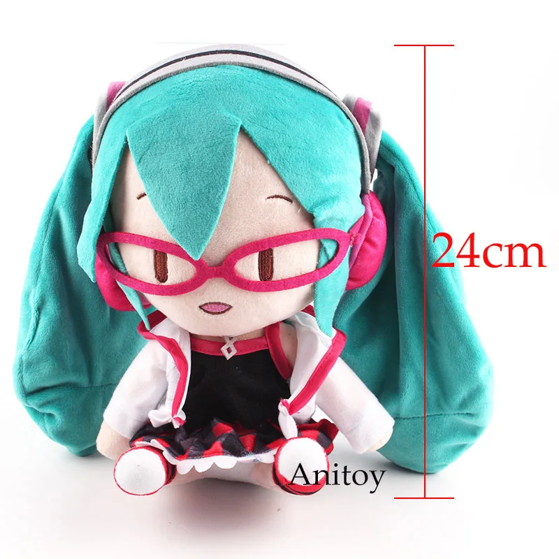 Kawaii Hatsune Miku Hatsune кукла милая плюшевая Мягкая кукла игрушка 8 видов стилей 23-33 см