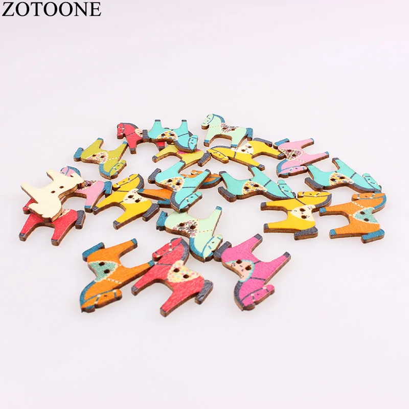 ZOTOONE 50 шт. DIY ручной работы деревянные пуговицы для одежды ремесла с фокусным