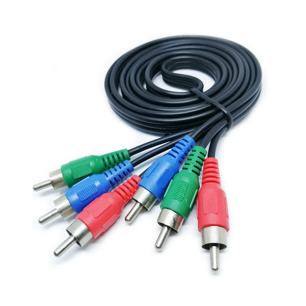 3RCA папа к 3 RCA композитный аудио конвертер видео AV кабель Разъем 3X цифровая камера