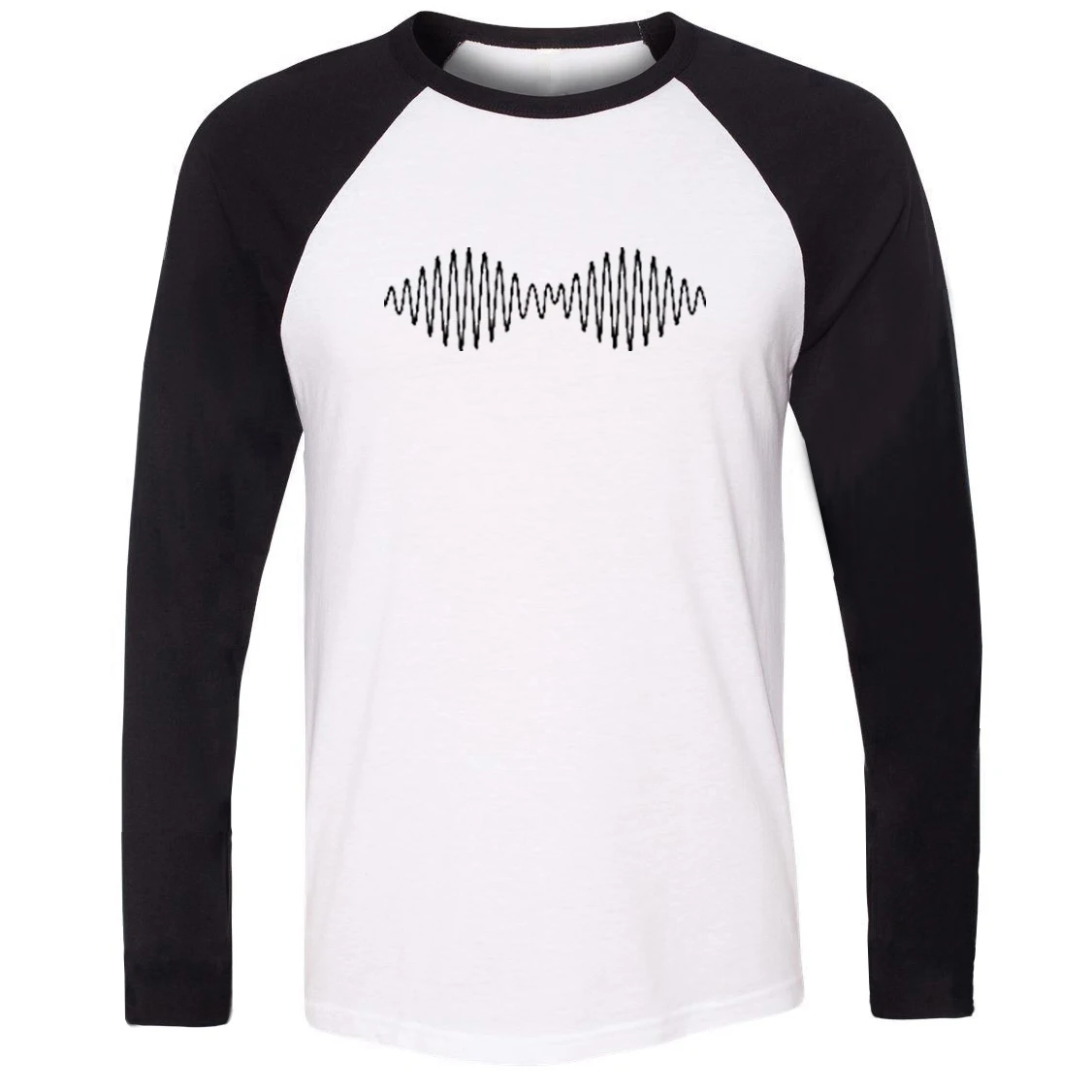 IDzn унисекс футболка Arctic Monkeys Rock Band Sound Wave Radio Art Pattern реглан с длинным рукавом