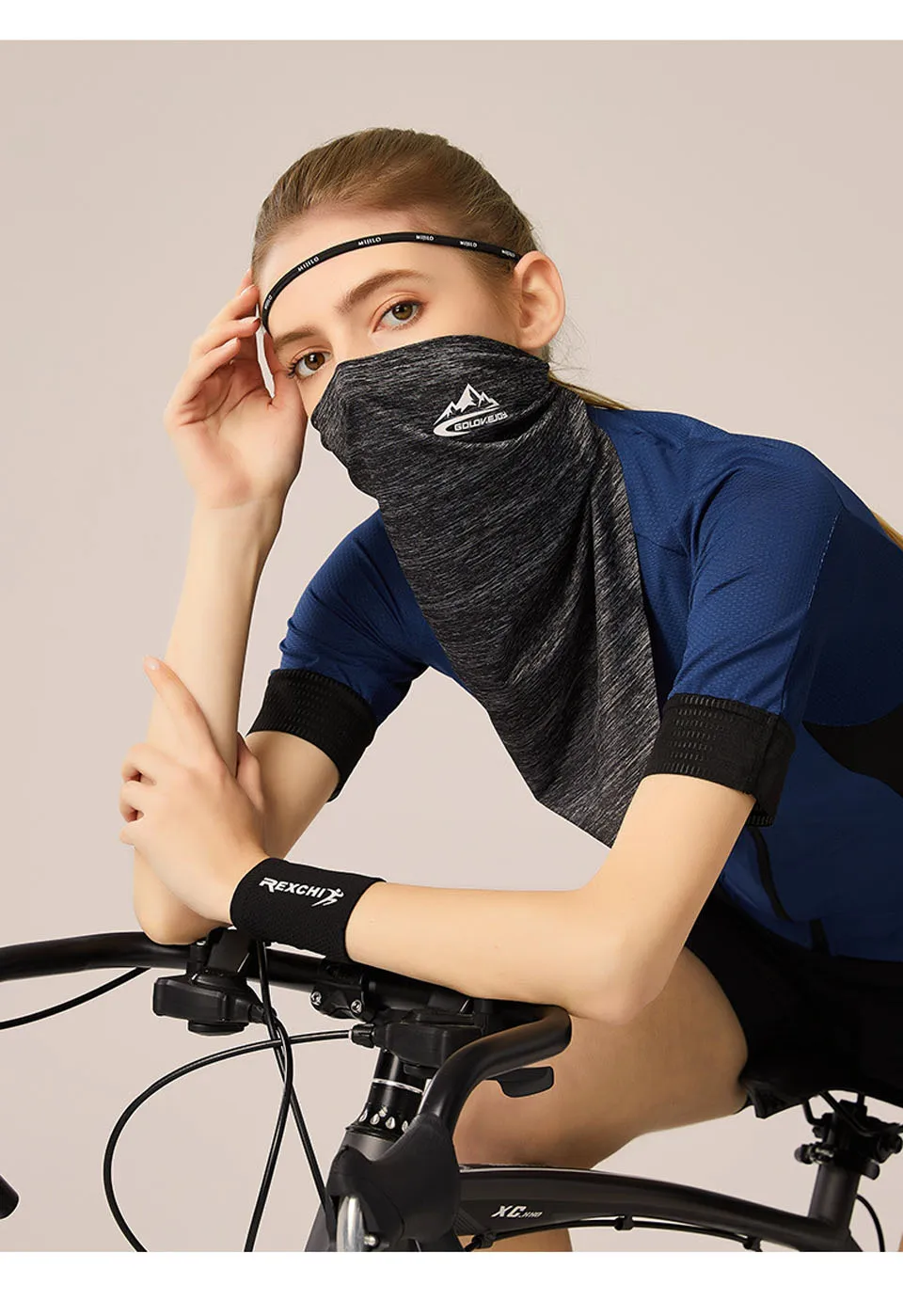 Sport Silk Cycling Face Mask Bandana Helmet Neck Bike Summer Scarf Anti-UV Running Headband Scarves For Outdoors | Спорт и