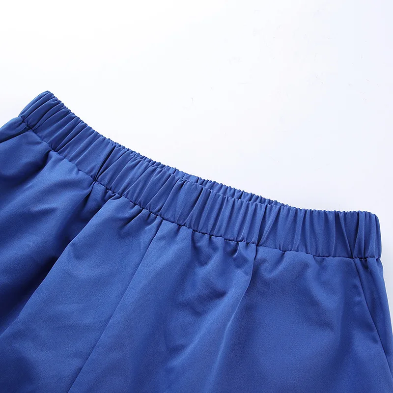 Весенне-летние брюки новые Необычные Модные цветные синие рабочие повседневные