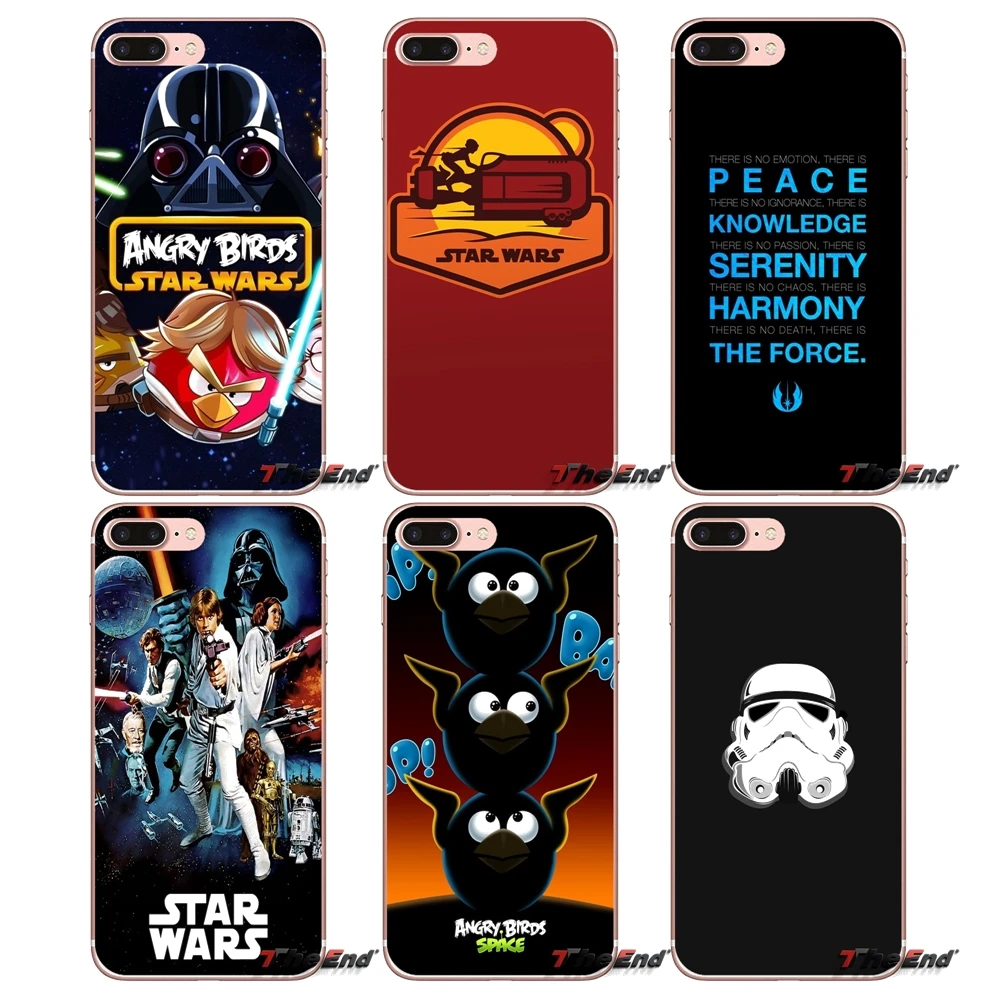 Birds Star Wars Luke And Leia For Xiaomi Redmi 4 3 3S Pro Mi3 Mi4 Mi4i Mi4C Mi5 Mi5S Mi Max Note 2 Cover Coque TPU Skin Case | Мобильные