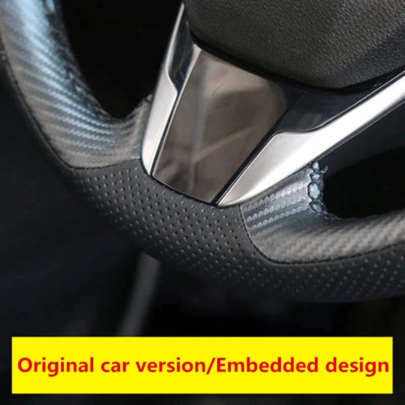 Для Honda CRV 2017 2018 автомобиль из искусственной кожи DIY ручная швейная Руль крышка