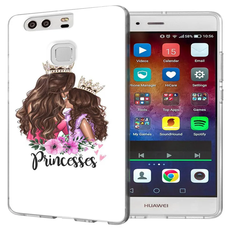 TPU чехол для Huawei P9 P10 Lite P8 2016 2017 Y5 II 2 Y5ii/Y6ii цветной мягкий задней панели Fundas C161 |