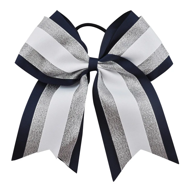 Банты для волос 8 дюймов с эластичными лентами девочек детские банты Черлидинга