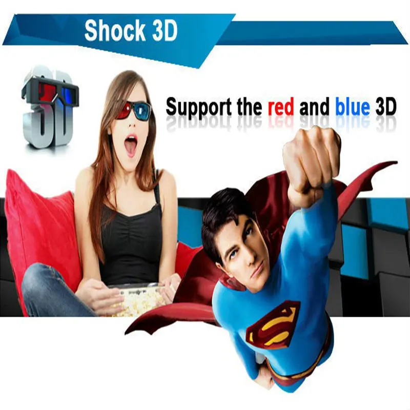 Новые HD очки виртуальной реальности 3D очки красные синие линзы Виртуальная реальность для видео кино игры анаглиф пластиковые стильные 3D очки