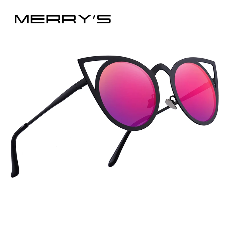 Женские солнцезащитные очки кошачий глаз MERRY'S круглые с защитой UV400 S8064N |